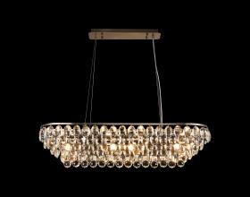 Coniston Antique Brass Crystal Ceiling Lights Diyas Linear Crystal Fittings